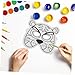 LRXIYODE 1set Hand-painted Blank Masks for Boy Girl Safe Material Easy to Color for Parties Halloween Fashion Shows and Creative Art Projects Animal Design