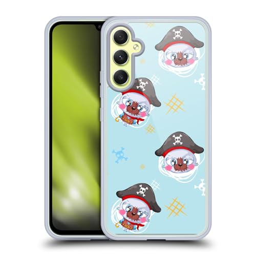 Head Case Designs Officially Licensed Haroulita Cute Pirate Baby Animals Soft Gel Case [Military Grade Protection] Compatible with Samsung Galaxy A34 5G