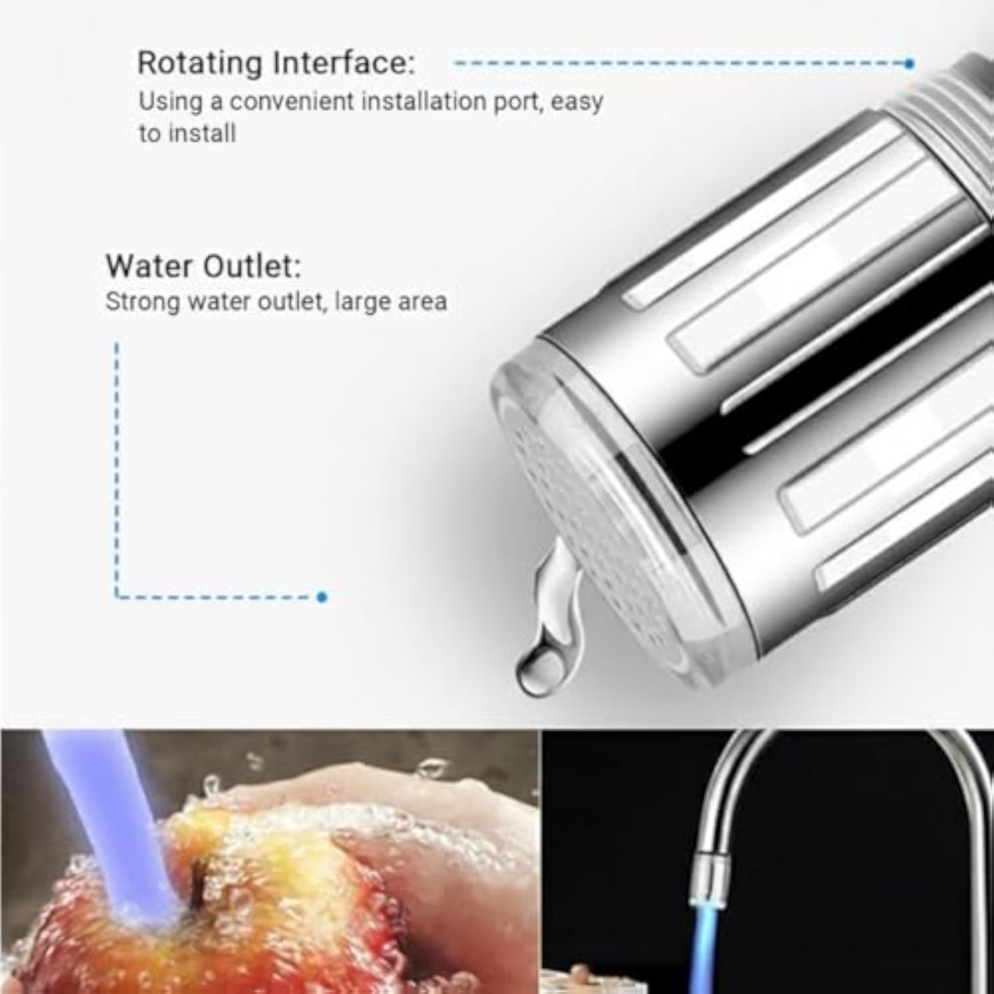 LED Faucet Light, Colour Changing Tap Adapter