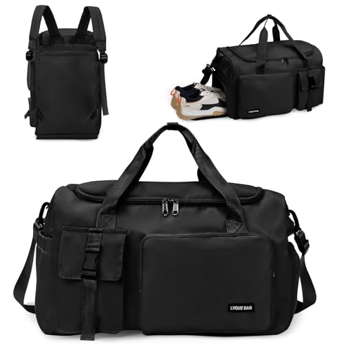 flintronic Sporttasche Damen Herren, 42L Reisetasche mit Schuhfach Nassfach...