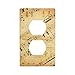Note musicali grunge, coperchi per prese duplex, piastra da parete per prese duplex, piastre per prese elettriche, 11,4 x 7 cm
