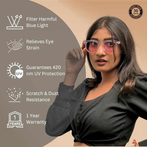 Image of Mosaic Brown Derby FL41 Tinted Blue Block Migraine Glasses for Migraine, Light Sensitivity, and Photophobia Relief