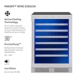 Zephyr Presrv 24" Wine Fridge Single Zone Under Counter - Countertop Wine Cooler Cellars Cabinet Wine Beverage Refrigerator Home Bar Chiller Freestanding with Glass Door, 53 Bottles 750ml - Image 2