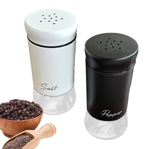 Saliera e pepiera, contenitore per condimenti – Shaker per condimenti domestici, per cucina, cucina, bancone, patio, picnic, camper, ufficio, sala pranzo, buffet, ristorante