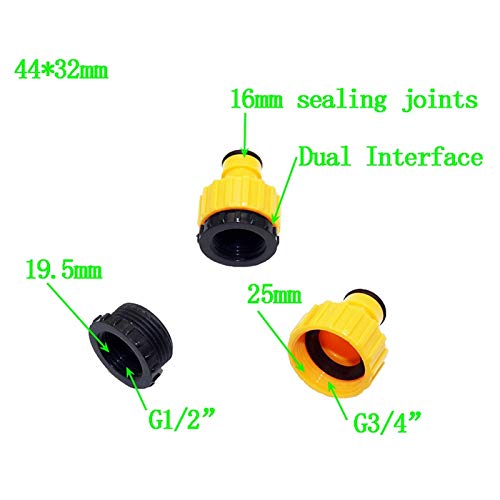 Leak-Proof Pipe Hose Fittings Faucet Threaded Joints Garden Lawn Hose Connector Industrial Irrigation Pipe Fittings 50 Pcs (Color : Green)