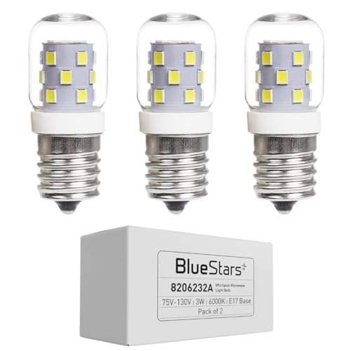 Ampoule LED E17 BlueStars 3W lot de 3 dimmable pour hotte et frigo