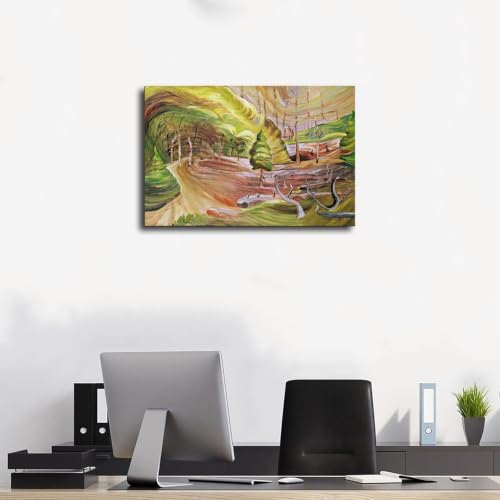 Impression sur toile Emily Carr avec cadre à suspendre pour salon moderne