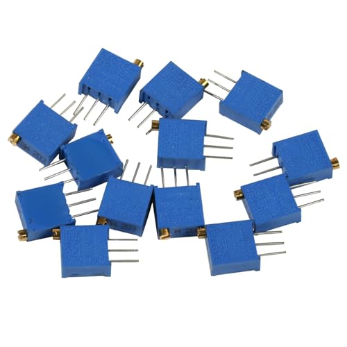 15pcs 3296W Potentiometer Precision Adjustable Variable Resistor Multi-Turn Trimming 1k 10K 100K 1M 50R 100R(200 Ohm)