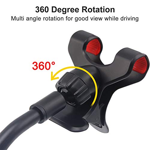 Soporte para teléfono de coche, soporte para parabrisas sin pegamento con fuerte succión, brazo largo y abrazadera en forma de X para fundas de teléfono gruesas/irregulares