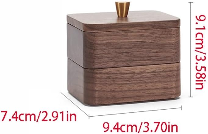 つまようじディスペンサー 無垢材 デンタルフロスボックス 収納 綿棒ボックス つまようじボックス つまようじホルダー つまようじ入れ