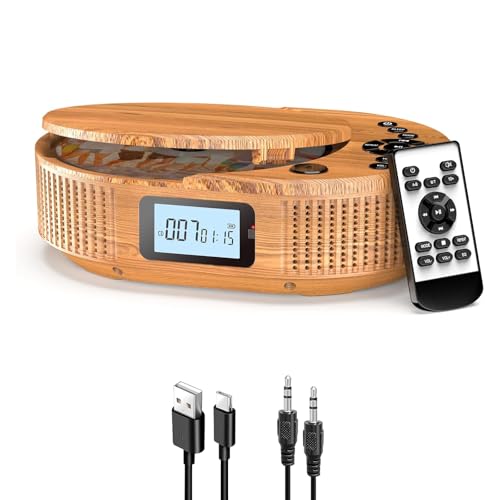 Amazon.co.jp: FELEMAN ポータブルCDプレーヤー Bluetoothスピーカー