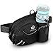 WATERFLY Gürteltasche Bauchtasche mit Flaschenhalter Damen und Herren, Atmungsaktiv Sport Hüfttasche für Laufen Radfahren Camping Klettern Reisen Wandern Joggen Hundetraining