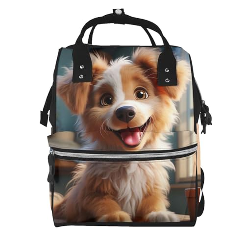 Sac à dos à langer femme grande capacité sac à dos maman décontracté chien