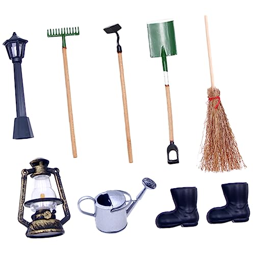 TOYANDONA Attrezzi Da Giardino in Miniatura Per Casette Accessori Da Giardino Per Case Di Bambole Mini Attrezzi Giardinaggio Per Micro Paesaggi Giocattoli Educativi Per Ragazzo