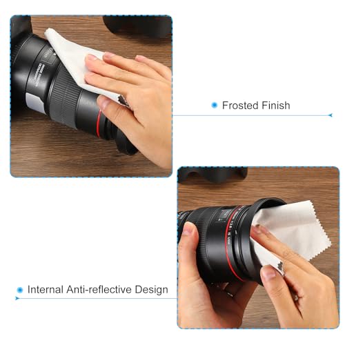 Capuchón para lente de cámara PATIKIL de 67 mm, 2 unidades, protector plegable de goma anti-reflejo que bloquea la luz solar excesiva y mejora la fotografía con cámaras Nikon, Fujifilm, Pentax y Leica miniatura 5
