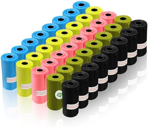 Bolsas Caca Perro 40 Rollos 600 Bolsa, Biodegradables Caca Perro ...