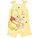 Disney Winnie the Pooh Infant Baby Girls Snap Romper and Headband Yellow 18 Months