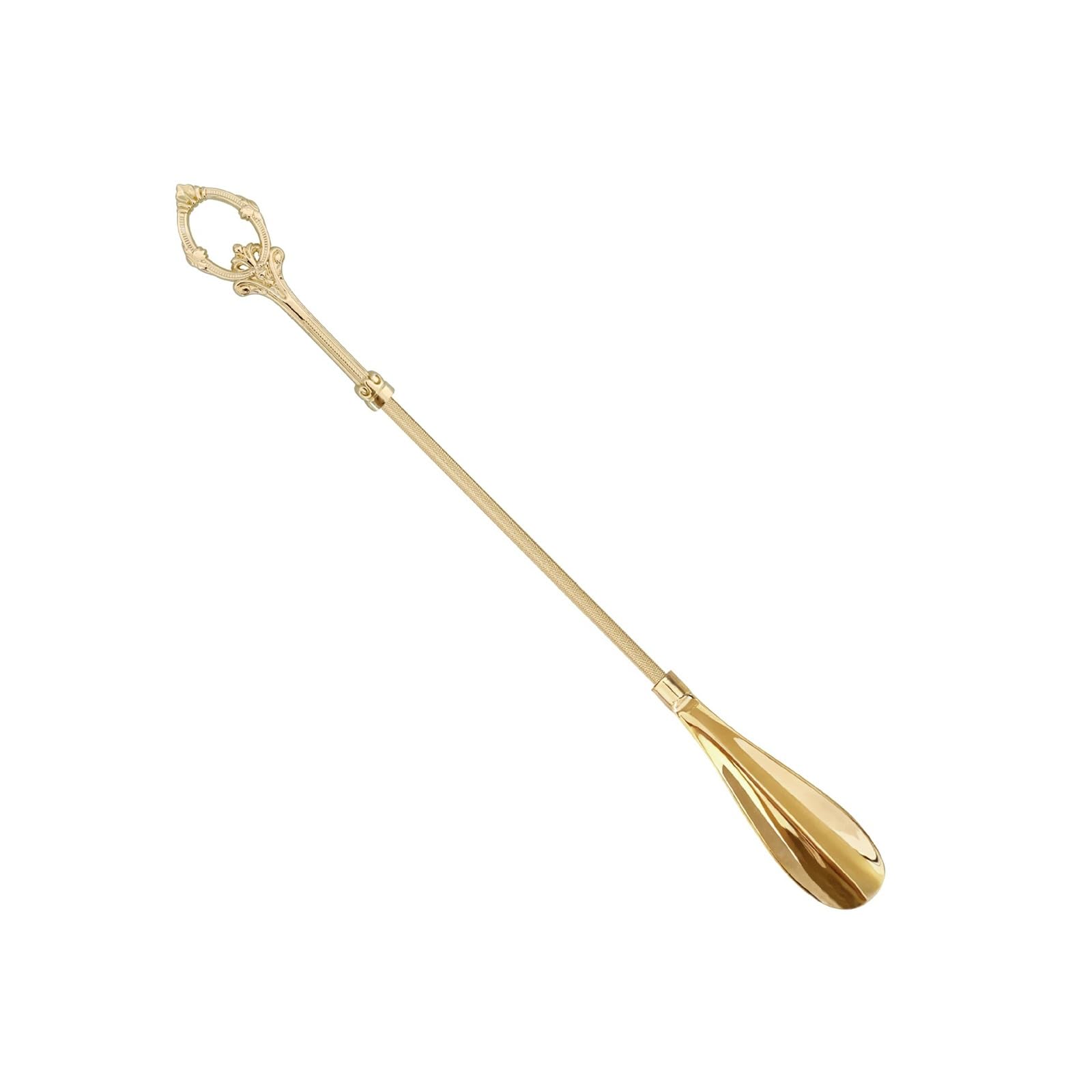 Calzascarpe Calzascarpe in Ottone da 18,5 Pollici con Manico Lungo, Creativo for Anziani, Strumento Regalo for L'ingresso di Casa Il calzino Aiuta a Mettere i Calzini(47 cm)