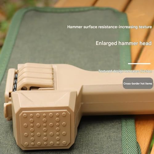 Martillo de camping multifuncional con mango ergonómico para exteriores 7