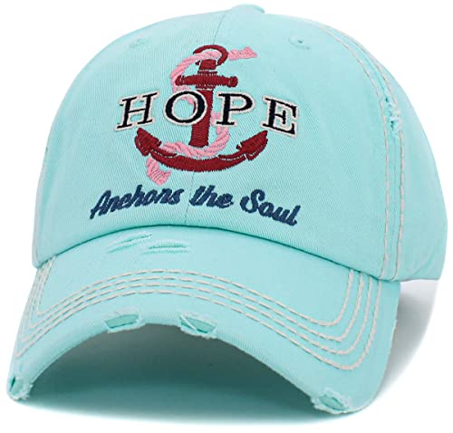 Image of Vacation Beach Camping Womens Baseball Cap Distressed Vintage Unconstructed Embroidered Patch Hat