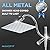 All Metal Dual Shower Heads Combo with Curved Extension Arm, 10" High Pressure Rain Shower Head with Handheld Spray, Square Adjustable Rainfall Showerhead System, 71" Extra Long Shower Hose, Chrome
