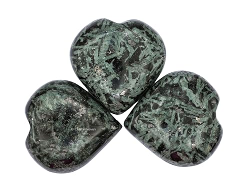 Image of Crystal Heaven Certified Flower Stone Heart Palm Pebbles Stones For Anxiety Stress Relief Massage-Aaa Grade Original Healing Gemstone Agate Heart Palm Stone For Yoga Meditation Spiritual