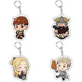 Sonsoke Chilchuck & Marcille - Juego de 4 llaveros acrílicos de pie para decoración de cosplay (2), multicolor, L