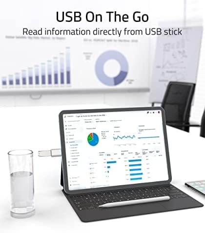 USB C to USB Adapter(2 Pack), Syntech USB-C Male to USB 3.0 Female Adapter Compatible with MacBook Pro 2021 MacBook Air iPad mini 6 Pro Surface Pro 8/X Go and Other Type C or Thunderbolt 4/3 Devices
