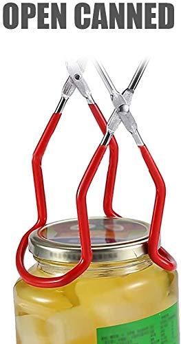 Conjunto de Suporte para Jarro de Conserva Antiderrapante, Pinças de Vidro de Aço Inoxidável - Owfee