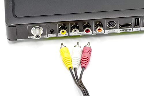 DIRECTV, Satellite Dish, Comcast Direct Replacement RCA Audio Video Composite Red-White-Yellow Cable - 6 Feet - 1 Pack