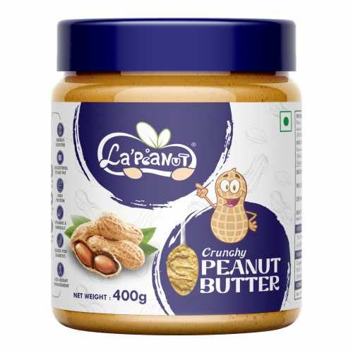 LA' PEANUT Unsweetened Peanut Butter 26G Protein To Boost EnergyTasty