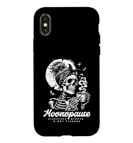 Funny Menopause Moonopause Sleepless Nights Hot Flashes �X�}�z�P�[�X iPhone X/XS �p