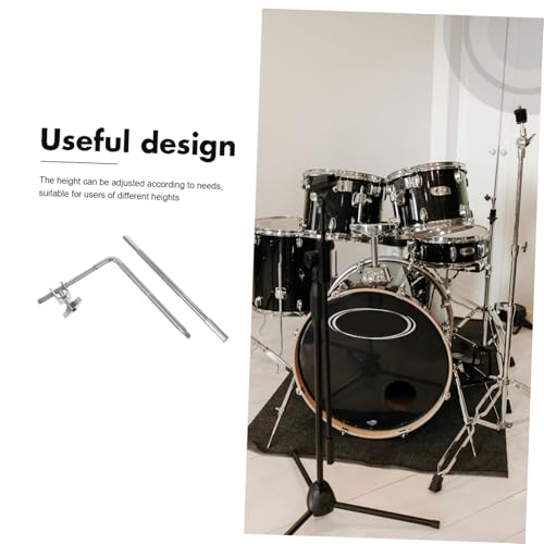 Soporte ajustable para cowbell Hemoton, soporte de montaje para tambor para caja, para grabación y prácticas miniatura 3