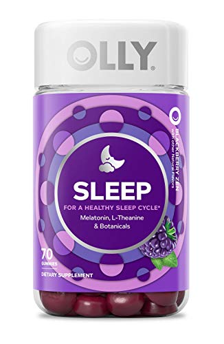 OLLY Sleep Melatonin Gummy, All Natural Flavor and Colors with L Theanine, Chamomile