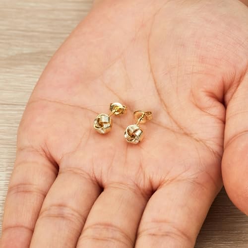 Philip Jones 18k Gold Plated Love Knot Earrings