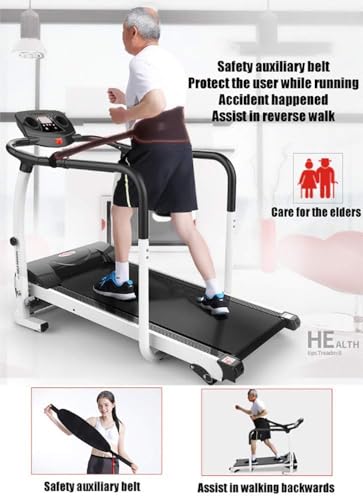 Image of Portable Foldable Treadmill with Incline for Running and Walking, Treadmill with LCD Monitor, Fitness Exercise Machine for Home & Office, 150KG Weight Capacity