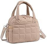 LEDAOU isolierte Lunch-Box Frauen wiederverwendbare Lunch-Tasche Cord Mittagessen Tote Handtaschen auslaufsichere thermische Kühler Mittagessen Fall große Kapazität (Braun - (Upgrade))