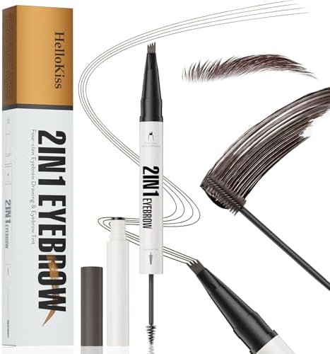 Lápiz de Cejas 2 En 1 + Tinte para Cejas, Resistente al Agua, Res...