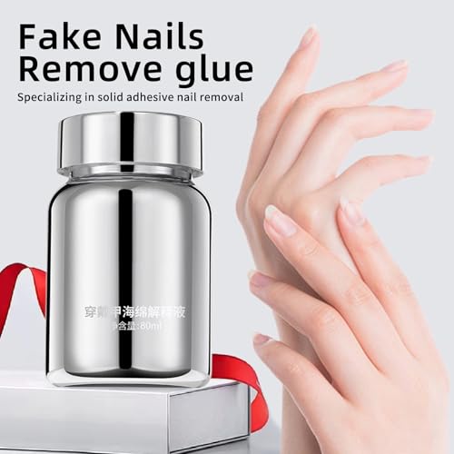 Removedor de pegamento para uñas, 80 ml, sin acetona, vitamina E, transparente y suave - imagen 3