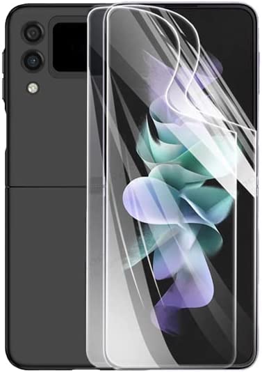 【2PCS】Moninsta Screen protector Compatible with Samsung Galaxy Z Flip 3 Screen Protector Soft TPU Film Scratch Resistant Easy Installation Full Coverage Screen Protector for Galaxy Z Flip 3