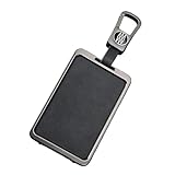 Rondrive Autoschlüssel Cover Hülle Schutzhülle Kompatibel mit Volvo EX30 EX40 EX90 EM90 Polestar 3 4 2024 2025 NFC Karte Schlüssel Fall Tasche Fernbedienung Dekoration Auto Zubehör-Schwarz