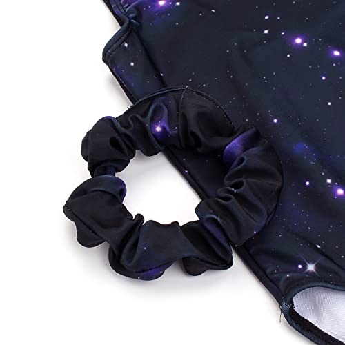 Image of MODAFANS Leotards for Girls Gymnastics with Shorts Dance unitards Tumbling Biketards with Hair Scrunchie for3-13T