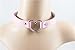 Hip Mall Vintage Collar Emo Punk Goth Heart Leather Choker Necklace Pink