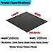 Phenolic Resin Bakelite Sheets 500x500mm 2-20mm Thick High Temp Resistant Electrical Insulation Board Laminated Plate for DIY Crafts Prototyping Projects CNC Industrial(Black,500x500x2mm)