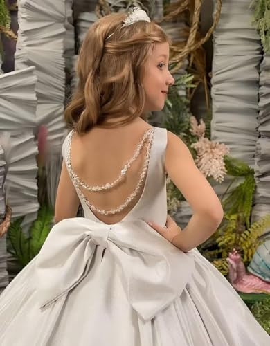 Lace Applique Flower Girl Dresses for Wedding First Communion Dress for Girls Pageant Ball Gown2