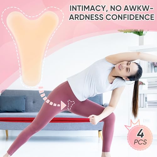 4 Pack Y Shape Camel Toe Concealer,Reusable Camel Toe Cover,Seamless Camel Toe Hider,Anti Cameltoe Silicone Insert - Image 3