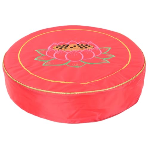Gadpiparty Cojín redondo grande con diseño de loto, material de tela cómodo y resistente al desgaste, para sesiones de yoga y meditación en casa