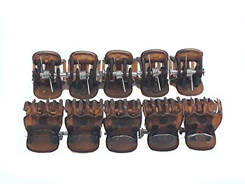 Prendedor de cabelo Infantil Mini Piranha Marrom - 120 Un.