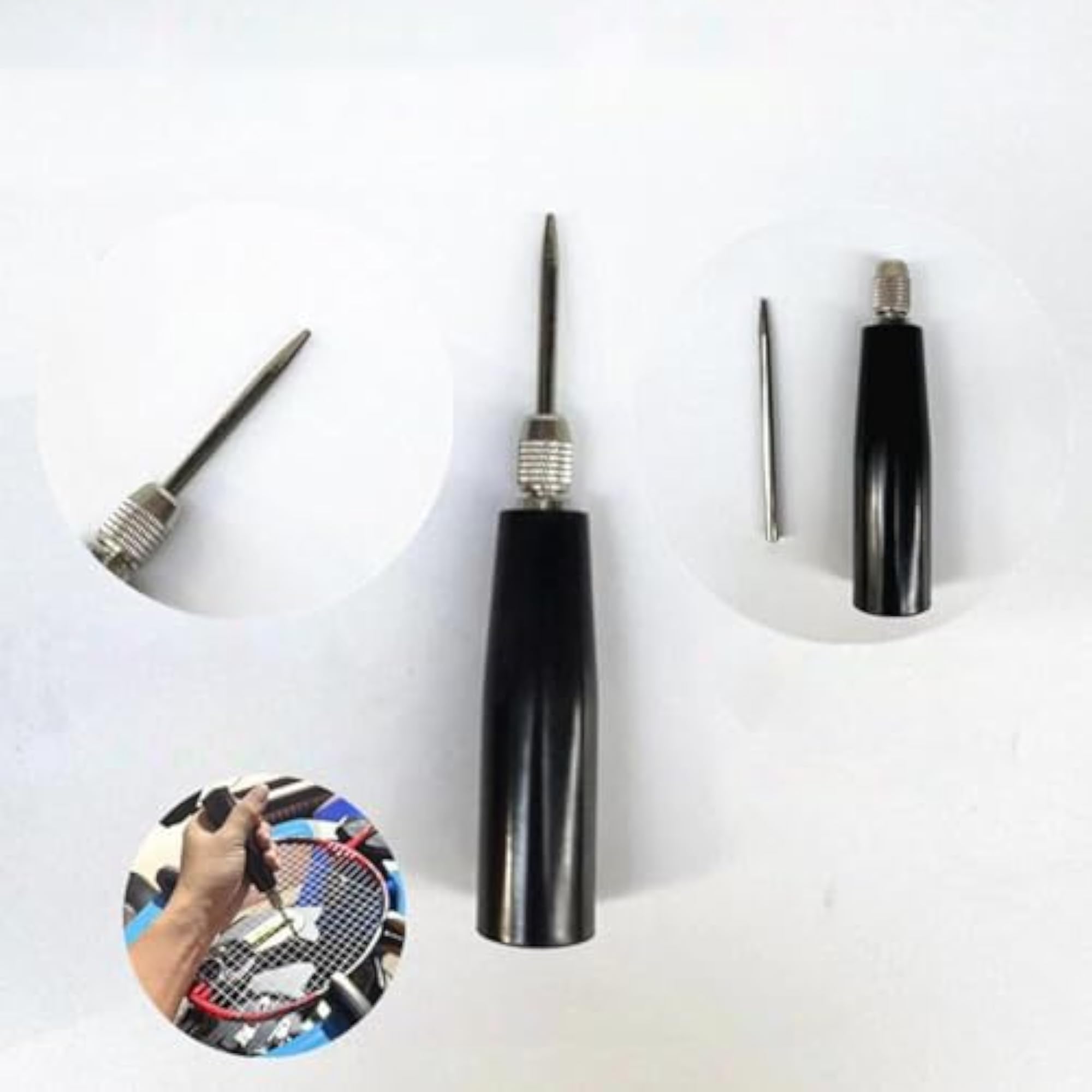 Racquet Stringing Straight Awl Tool for DIY Maintenance