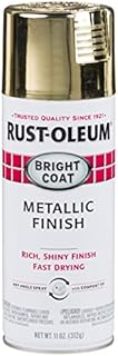 Rust-Oleum 7710830 Stops Rust Bright Coat Metallic Spray Paint, 11 Ounce (Pack of 1) , Gold